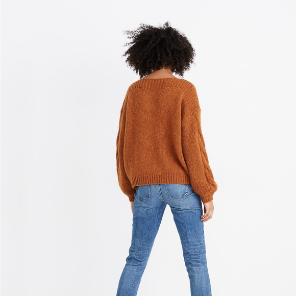 Madewell Cable Sleeve Boatneck Sweater - Picture 3 of 8